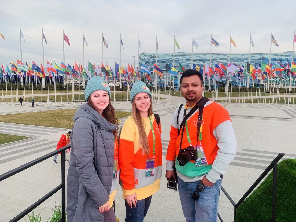 Saiyedul represented Bangladesh at the World Youth Festival in Russia